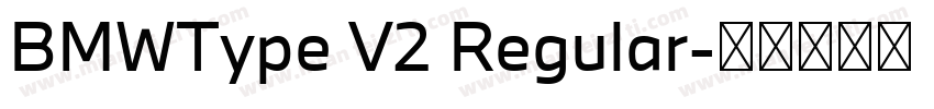 BMWType V2 Regular字体转换